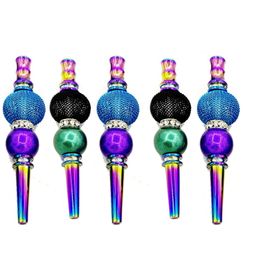 Smoking Rainbow Portable Removable Gourd Type Dry Herb Tobacco Cigarette Philtre Holder Innovative Design Multi-function Hookah Shisha Silicone Tips DHL Free