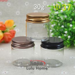 100pc/lot 30ml Plastic Cosmetic Jar Eyes Cream Packing Small Tin Aluminium Cap High End Refillable Casehigh qty