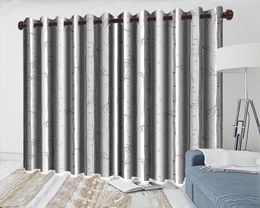 Curtain & Drapes 3d European Style Curtains Custom Landscape Simple Hand-painted Trees Living Room Bedroom Blackout