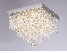 Square simple aisle living room LED Chandeliers ceiling crystal lamp balcony entrance corridor creative