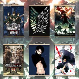 Attack on Titan Levi Rivaille Rival Ackerman Anime Posters Canvas Painting Wall Decor Wall Art Picture Room Decor Home Decor Y0927