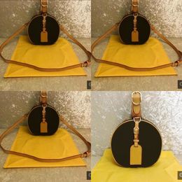 Women Zipper Boite Chapeau Bag Favorite Brown Handbag Circular Handbags Cross Messenger Shoulder Bags M44699 N44578