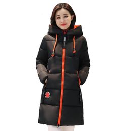 Winter Women Jacket Casual Warm Down Cotton Female Bisic Coats Outerwear Hooded Thick Long Down Parkas Women Winter Jacket Coat 210416