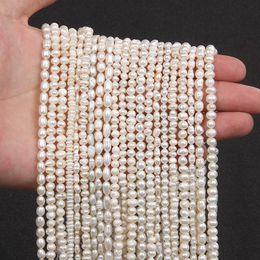 Andere 2-4,5 mm winzige Süßwasserperlenperlen unregelmäßige Form sorgfältige barocke lose Perlen für DIY Halskette Bracelat Schmuckherstellung