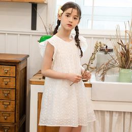 Girl's Dresses 6 To 16 Years, Kids Cotton Dress Embroidery 2021 Girls Summer Two Layers Teen Sundress Beutiful Children Clothes,#6222