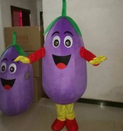 Halloween Eggplant Mascot Costume Top quality Cartoon Plush Anime theme character Christmas Carnival Adults Birthday Party Fancy Outfit