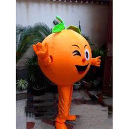Performance Orange Fruit Mascot Costume Halloween Christmas Fancy Party Cartoon Character Outfit Suit Adult Women Men Dress Outfit Carnival Unisex Adults Outfit