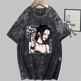 Nana Osaki T-shirt Print Fashion Short Sleeve Round Neck Tie Dye Anime Tops Y0809