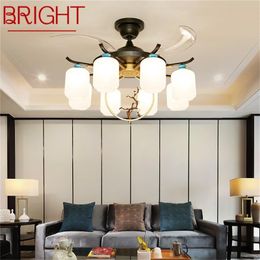 Ceiling Fans BRIGHT Light With Remote Control Creative Home Decorative For Living Room Corridor Bedroom