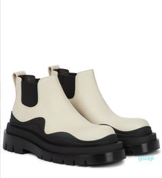 Inverno moda marca pneu feminino boots de borracha de borracha chelsea martin booties cavaleiro boot senhoras festa casamento luxo atacado 3060