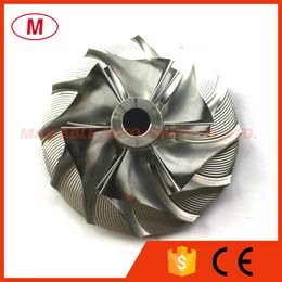 TA31 409096-0011 37.74/60.25mm 6+6 blades Turbo Billet compressor wheel/Aluminum 2618/Milling wheel for 452012-0001 Turbochrager Cartridge/CHRA/Core