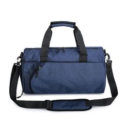 Outdoor Bags Men Women Gym Bag Large Capacity Wet Dry Dual Use With Shoe Compartment Travel Fitness Luggage Black/Blue/Gray