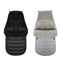 Winter Thick Sleeping Bags Warm Baby Sleepsack Envelope For born Infant Windproof Stroller Cushion Footmuff Pram 220216