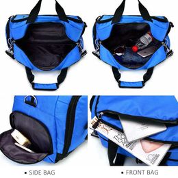 Waterproof Women Fitness Bag For Shoe Travel Yoga Handbag Men Fashion Big Sport Training Gym Bag Outdoor Sporting Tote For Male Y0721