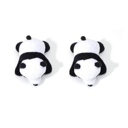 Cute 10CM Adorable Panda Plush Stuffed Brooches Toys Dolls Gift for Birthday Christmas Party Anniversary Small Pendant Brooch