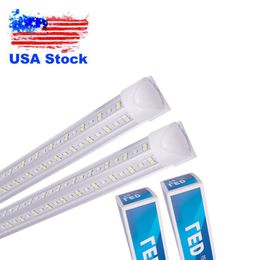 T8 Integrated 4 Line Led Tube 4Ft 72W SMD2835 Lights Lamp Bulb 48' Four Row Lighting Fluorescent Replacement USALIGHT