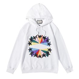 NEW Men's Hoodie FallWinter Embroidered Star Letter Printing European and American Ladies Luxury Top Fashion Clothing Loose Trend Designer Sweater Jacket