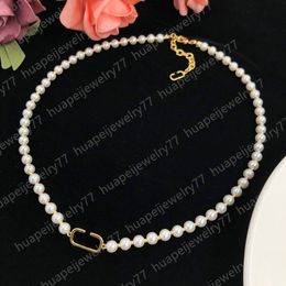 Designers Pendant Necklaces Choker Fashion Women Pearl Necklace Lady Wedding Gifts Lovers Pendants Jewellery