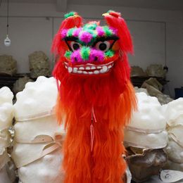 Mascot Costumes Kids North Lion Dance Mascot Costume Childrens Day Performance Lion Dance Suit Single Suitable for Kids From 2 To 8 Years