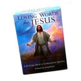 Loving Words From Jesus Tarot Cards Oracles Game Card Family Party Playing English games individual