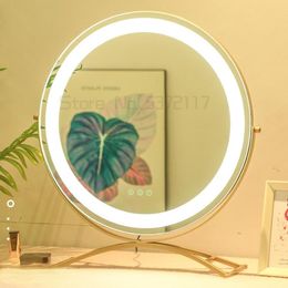 Mirrors Vanity Mirror Desktop LED Light Large Charging Wall Hanging Circular