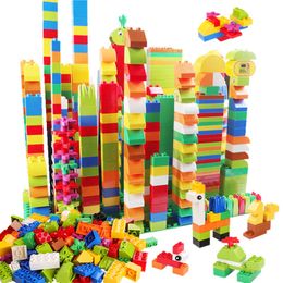 277PCS Compatible With Duploed Building Blocks Animals Figurine Classic City Bricks Consturction Educational Toys For Children