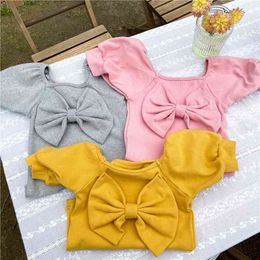 Summer Arrival Girls Fashion Candy Color T Shirt Kids Korean Design Tops Girl Clothes 210528