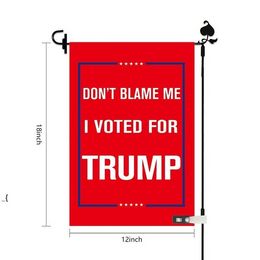 Trump 2024 Garden Flag Dont Blame Me Double Sided 12*18 Inch Campaign Garden Flag Free Delivery 496
