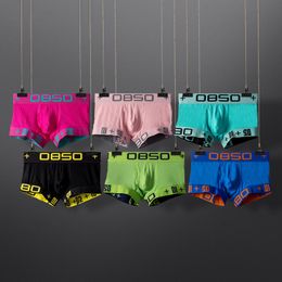 Underpants 0850 Boxers Family Men's Underwear 6 Colour Clash Hygroscopic And Refreshing Breathable Like Breathing Thread Uneven Soft Pants