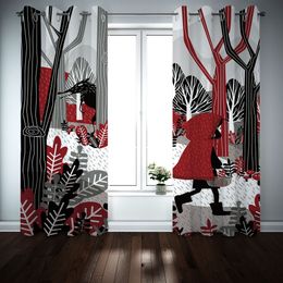 2021 3D Printed Window Curtain Living Room Blackout animal Curtains For Bedroom Modern KTV Decor Drapes