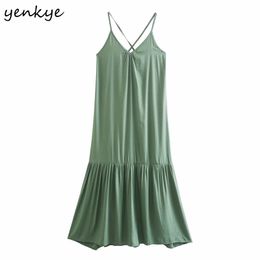 Holiday Summer Beach Dress Women Sexy Backless Sleeveless V Neck A-line Sling Vestido Mujer Casual Long Plus Size 210430