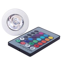 2021 E27 E14 GU10 GU5.3 MR16 LED RGB Spotlight Bulbs 3W Remote Control Home Decoration Colour Changing Light Lamps