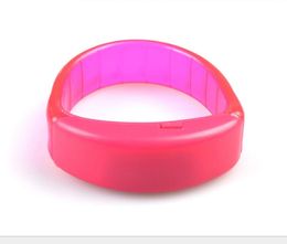 7 Colour Sound Control Led Flashing Bracelet Light Up Bangle Wristband Music Activated Night light Club Activity Party Bar Disco Cheer