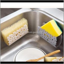 Hooks Rails Kitchen Bathroom Drying Toilet Sink Sponges Rack Suction Cup Dish Cloths Holder Scrubbers Soap Storage G81Mk Gxwrc