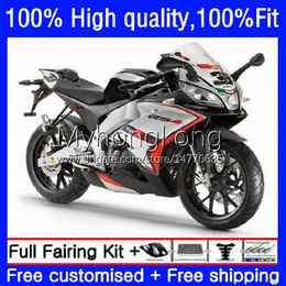 OEM Injection For Aprilia RSV-125 RSV 125 RS 125 RR 125RR 2006 2007 2008 2009 2010 2011 Body 8No.76 RSV125 R RSV125RR RS-125 RS4 RS125 06 07 08 09 10 11 Fairing Silvery black