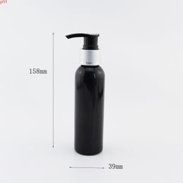 120ml x 40 Black Silver Aluminium Collar Screw Lotion Pump Shampoo Soap Plastic Bottle 4OZ Cosmetic Liquid Bottles Bathgoods