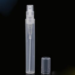 Translucent Plastic Perfume Spray Bottle 5ml Empty Perfume Tube Refillable Mist Pump Vial for Travel