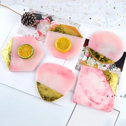 Epoxy Resin Silicone Moulds Nordic Style Geometric Shape Round Square Jewellery Placement Plate DIY Tableware Coaster Mould GCE13343