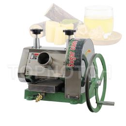 Commercial Stainless Steel Manual Kitchen Sugarcane Juicer Machine Hand Saccharum Crusher Processing Equipment Sugar Cane Extractor