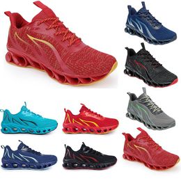 Running Shoes non-brand men fashion trainers white black yellow gold navy blue bred green mens sports sneakers #246