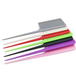 Hair brushes new high temperature resistant hairdressing comb plastic rubber needle tip tail pick dyeing comb