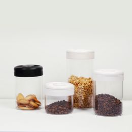TIMEMORE Container Vacuum Sealed Snacks Tea Coffee Beans Jar Kitchen Storage Glass Jars and Lids 210331
