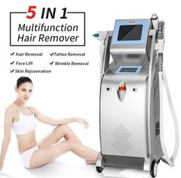 UK light 5 in 1 IPL lazer RF face lifting Laser OPT tattoo acne pigment wrinkle vascular remove skin rejuvenation machine