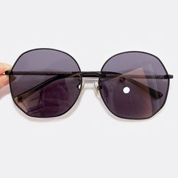 New Oversized Oval Alloy Frame Sunglasses Women Steampunk Glasses Vintage 2022 Eyewear Design Luxury Oculos De Sol