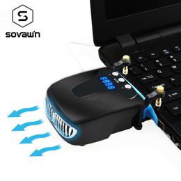 Strong Laptop Cooling Vacuum Fan External USB Silent Ice Notebook Digital Display Adjustable Smart Model Cooler VS Pad