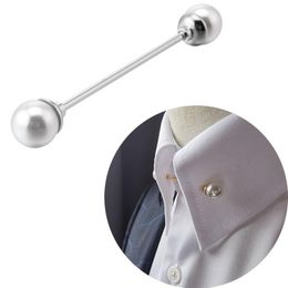 Pins, Brooches Pearl Collars Pin Men's Business Meeting Wedding Groom Master Of Ceremony Shirt Accessories Spiral Collar Pins