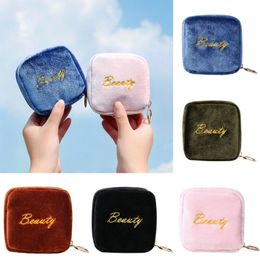 Women Student Travel Cosmetic Toiletry Beach Bag Small Make Up Holder case pouch Coin Purse
