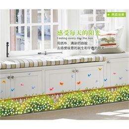 Can remove the transparent film The fence flowers and plants The line that play a base household adornment wall stickers AY7232 210420