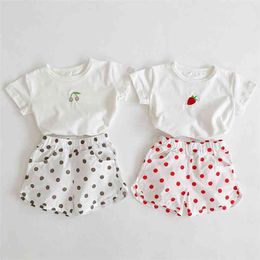 0-2Yrs Baby Girl Outfit Summer Boys Clothes Pure Cotton Toddler Girls Clothing Set Infant Boy 210521