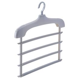 Hangers & Racks Rack Multi-layer Holder White Hook Storage Clothes Stand Indomitably Bold Thick And Wide Shoulders Multifunction